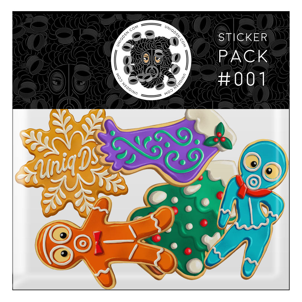 Sticker Pack 001 - Gingerbread Cookies